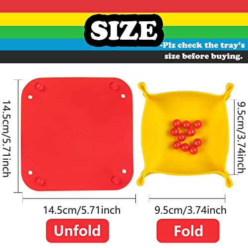 Collapsible Board Game Storage Bowls, Portable Folding - Image 4