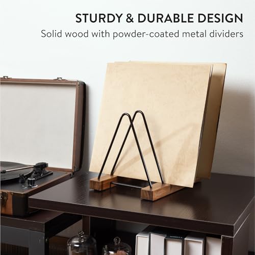 Big Fudge Acacia Wood Vinyl Record Storage, LP Holder - Image 5