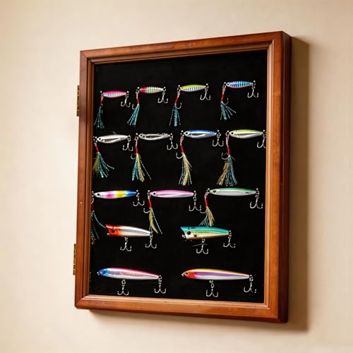 Fishing Lure Display Case Wall & Tabletop Tackle Storage - Image 3