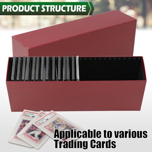 GRAND ORANGE Slotted Graded Card Boxes Hold 26 PSA Graded Cards - Image 4