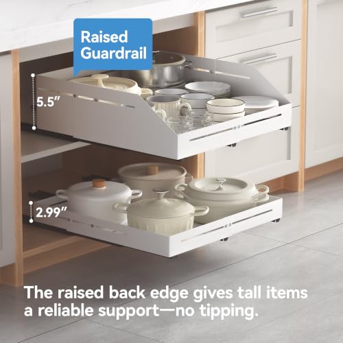 Pull Out Cabinet Organizer 15.8"-23"D&12.5"-21"W Raised - Image 5