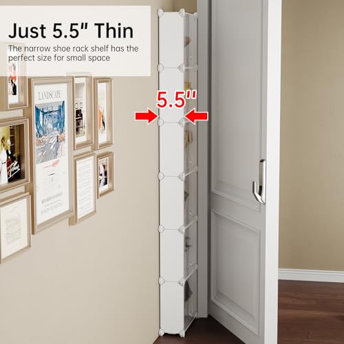 MAGINELS 6-Tier Slim Shoe Storage,Narrow Shoes Rack - Image 4