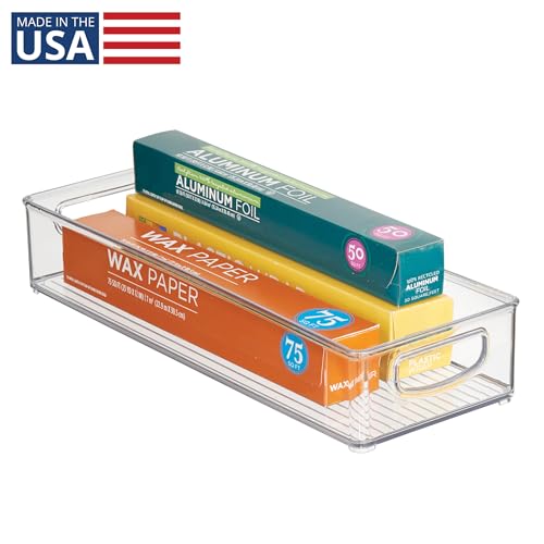iDesign Slim Extra Long Clear Storage Bin - Image 3