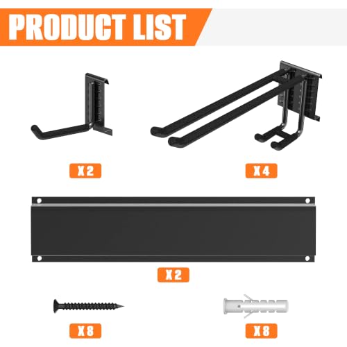 TORACK Garage Wall-Mounted Ski Rack, Heavy-Duty Ski - Image 5