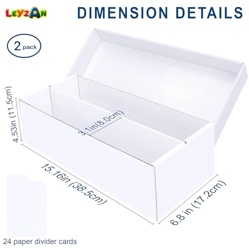 Trading Card Storage Box, 2-Pack 2-Row Bulk Storage - Image 3
