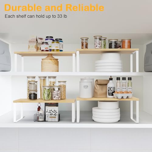 OGEMXU Cabinet Shelf Organizers, 15.7 inches Large Kitchen - Image 5