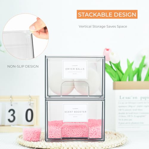 2 Pack Laundry Room Organization Storage Drawers | Laundry & Clothing - Image 7