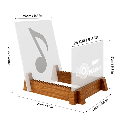 YuanDian Vinyl Record Storage, Now Playing Vinyl Record Stand - Image 3