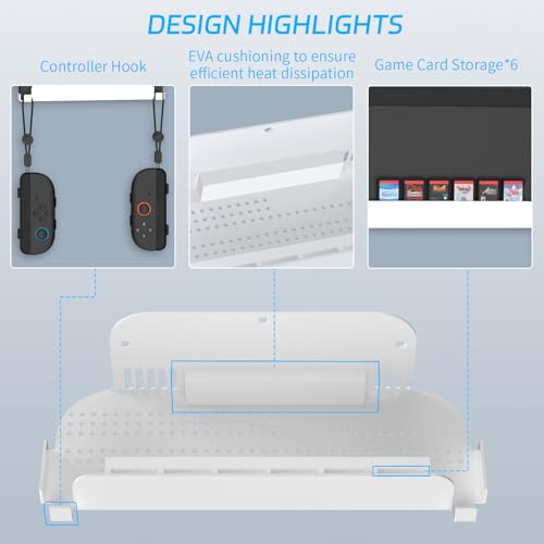 JDDWIN Wall Mount Stand for Switch 2 (2025)/ Switch OLED, Metal - Image 8