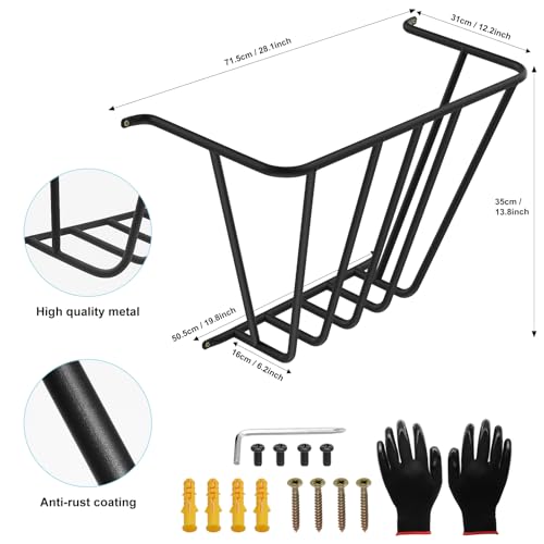 Upgraded Wall Mounted Throw Blanket Holder, Metal | Home Organization - Image 3