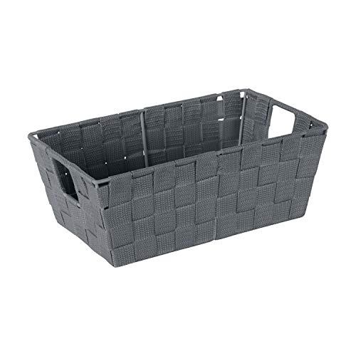 Simplify Small Shelf Woven Strap Tote | Decorative Storage Basket - Image 2
