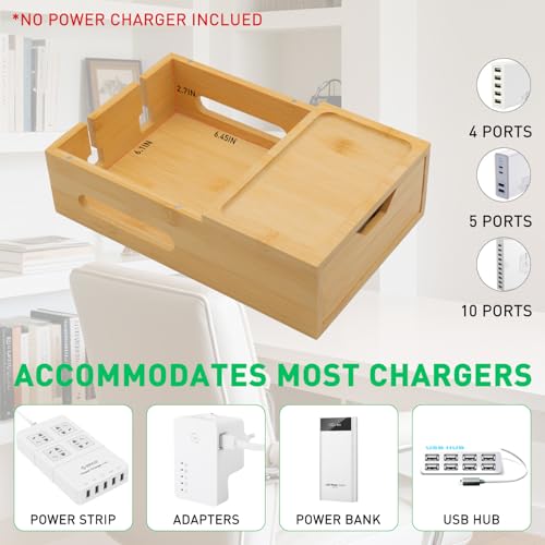 Bamboo Charging Station for Multiple Devices, Deskto | All Products - Image 6
