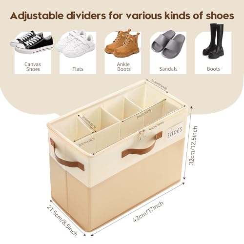 Varhomax Shoe Organizer Box for Closet, Small Fabric | All Products - Image 4