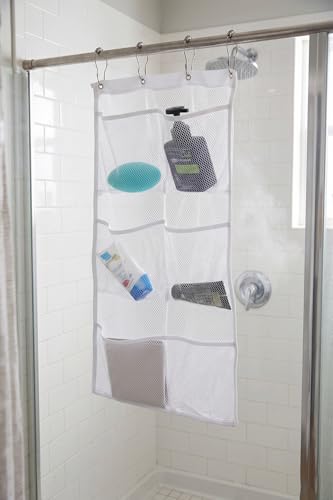 ALYER 6 Storage Pockets Hanging Mesh Shower Caddy,Space Saving - Image 6