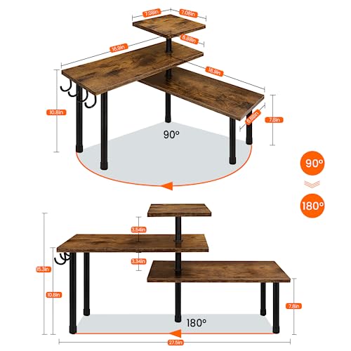 Homode Kitchen Countertop Organizer - 3 Tier Corner Shelf - Image 3