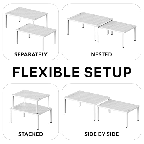 Simple Houseware Expandable Stackable Kitchen Counter Shelf - Image 7