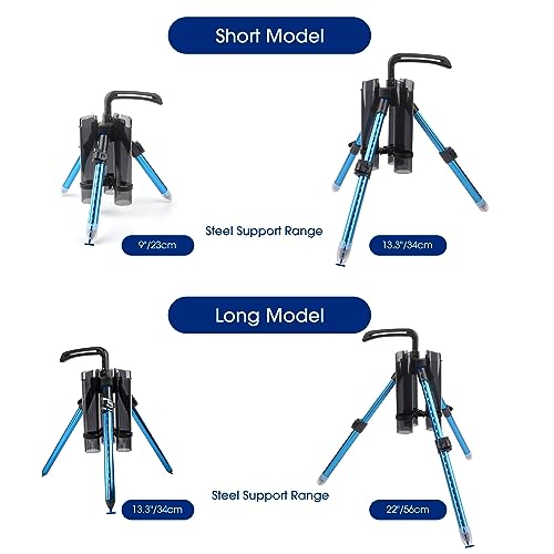 3-Tude Portable Fishing Rod Holder - Stand Holds Up to 3 - Image 5
