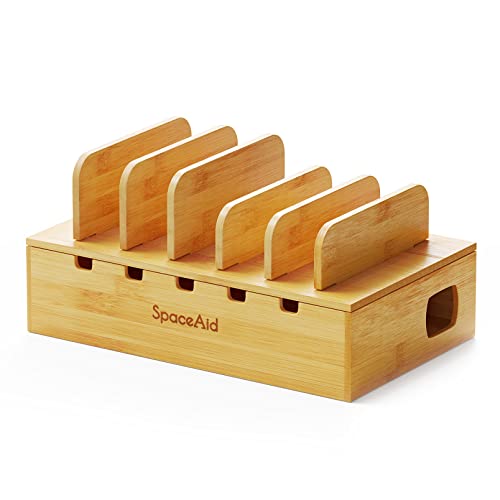 SpaceAid Bamboo Charging Station for Multiple Device | All Products - Image 2