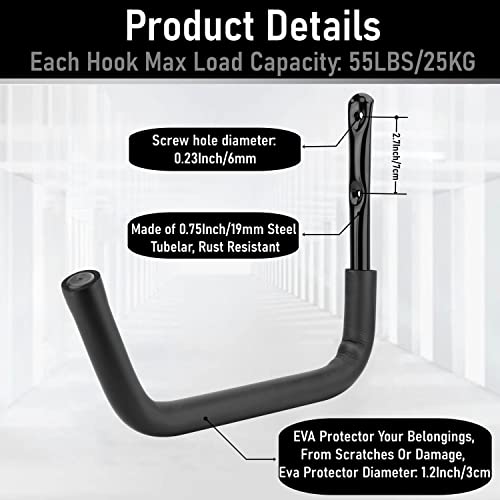 Kayak Storage Hook, Heavy Duty Steel Kayak Storage Rack - Image 4