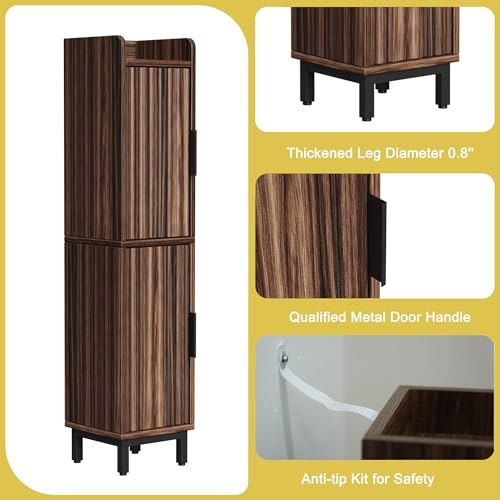 Fernitry Small Bathroom Storage Cabinet,Narrow Toilet - Image 5