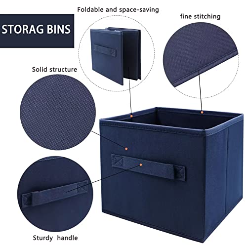 EBIGIC Small Storage Bins,Collapsible Fabric Storage | Storage & Organ - Image 4