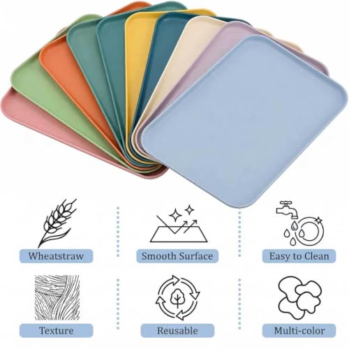 10 Pack Plastic Stackable Multicolor Puzzle Sorting Trays Art - Image 4