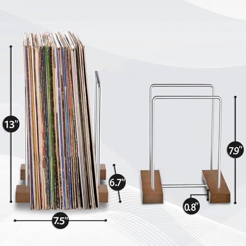 Vinyl Record Storage Holder, Vinyl Album Display Stand - Image 4