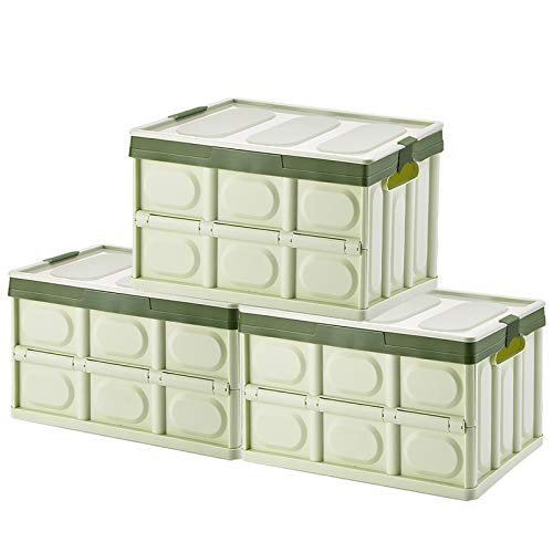Phyllia Foldable Storage Boxes with Lids, 3 Pack | Home Organization - Image 2