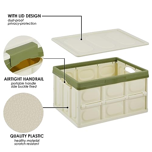 Phyllia Foldable Storage Boxes with Lids, 3 Pack | Home Organization - Image 5