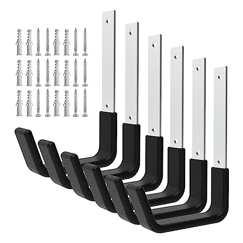 Heavy Duty Wall Mount Hooks, Ladder Hangers for Garage Storage - Image 2