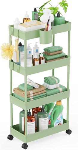 LEHOM Slim Rolling Storage Cart - Image 2