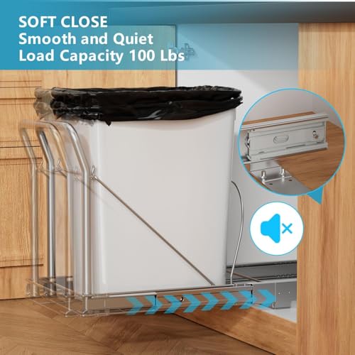 Pull Out Trash Can Under Cabinet w/ Soft-Close, Stai | All Products - Image 3