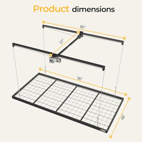 FERO Motorized Overhead Garage Storage Rack with Remote - Image 6