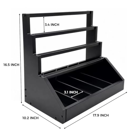 Wooden Trading Card Display, 3-Tier Display Stand | Home Organization - Image 3
