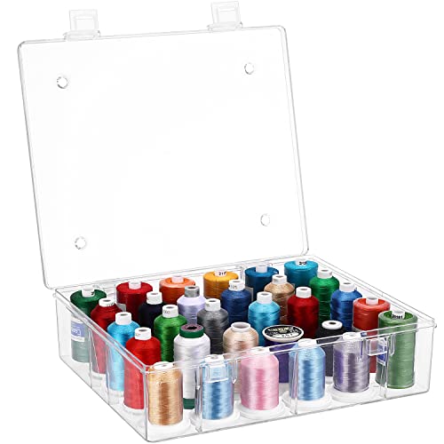New brothread 30 Spools Tall and Clear Storage Box Organizer - Image 8