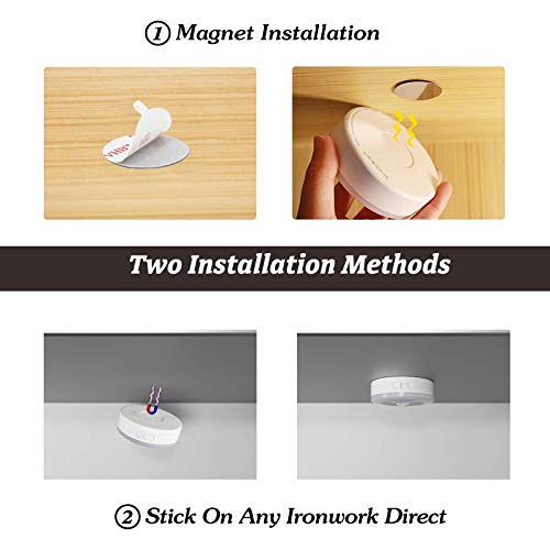 BASON LIGHTING Rechargeable Puck Lights, Wireless Closet Lights - Image 6
