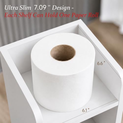 Small Bathroom Storage Cabinet,Corner Cabinet Narrow - Image 5