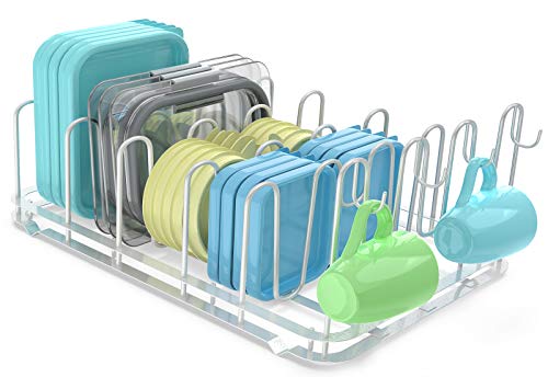 Food Container Lid Organizer, Metal Lid Storage Organizer - Image 2