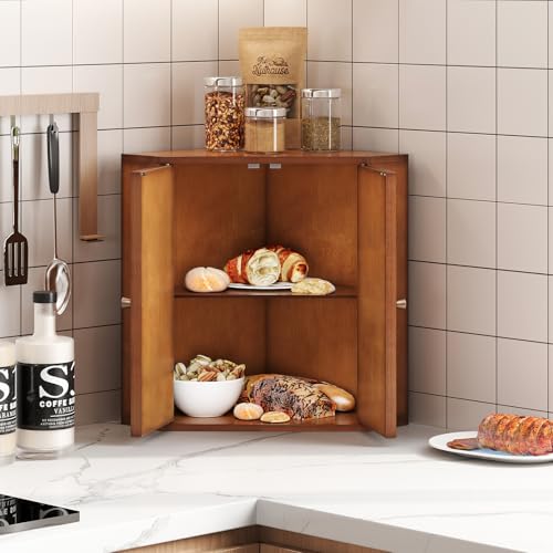 Trironsun Corner Bread Box for Kitchen Counter Double Layer - Image 3