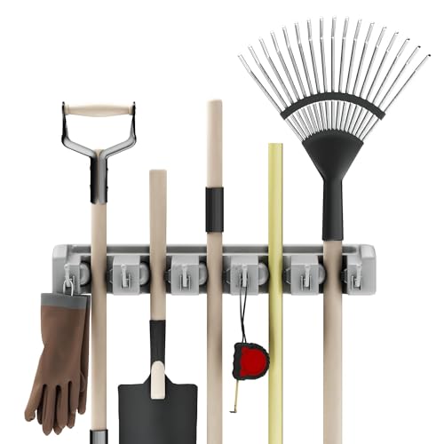 Wall Organizer with Adjustable Slots and Hooks | Home Organization - Image 2