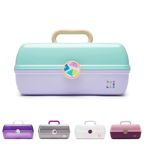 Caboodles On-The-Go Girl Makeup Box, Seafoam on Lavender - Image 2