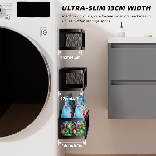 3 Pack Magnetic Shelves for Washing Machine，Laundry Organizer - Image 6