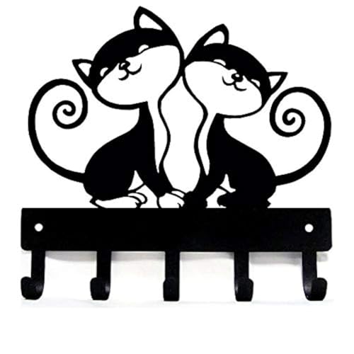 Twin Cats Key Rack & Hanger - Large 9 inch - Image 2
