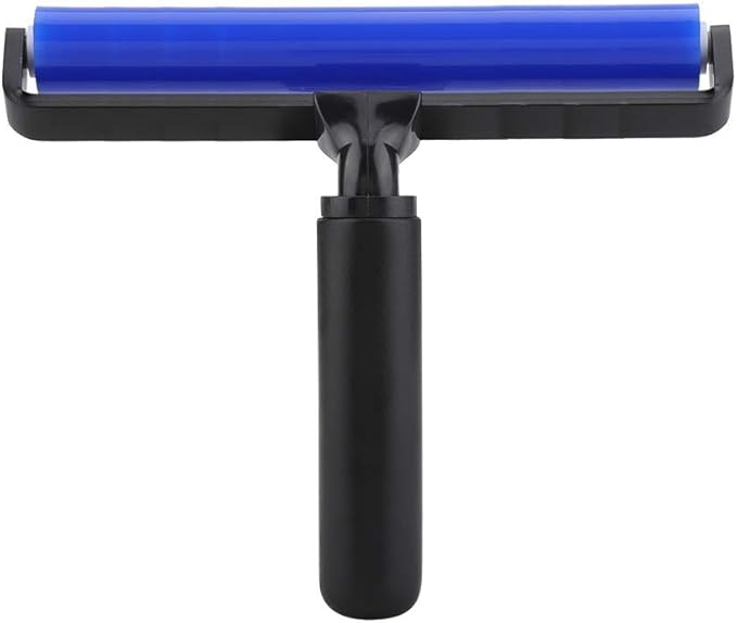 8 Inch Silicone Manual Roller Anti-Static Cleaner Tool, Under The Action of Static Electricity, Small Impurities Will be Adsorbed on The Drum 8"