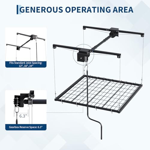 IDEALHOUSE Overhead Garage Storage Rack Lift System - Image 7
