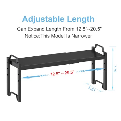 Narrow Expandable Cabinet Shelf Organizer 5.51" Width - Image 3