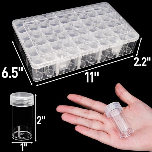 2 Pack Diamond Art Storage Containers, 120 Grids Beads - Image 4