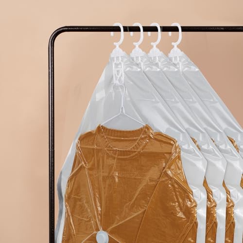 Hanging Vacuum Storage Bags 4 Pcs Gray 65x90cm for Clothes - Image 6