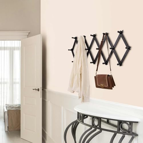 SCUNDA Accordion Wall Hanger with 16 Hooks, Wooden W | All Products - Image 7