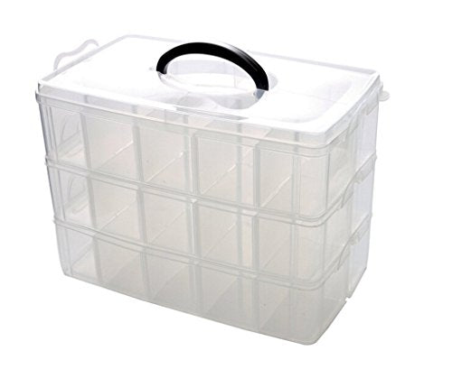 Kamay's 3-Tier Transparent Stackable | Home Organization - Image 2
